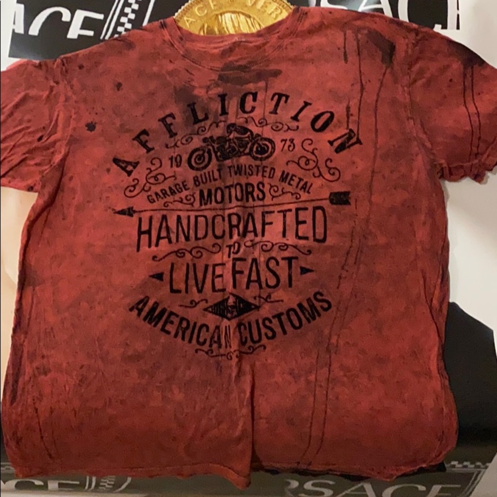 Affliction reversible shirt 2XL